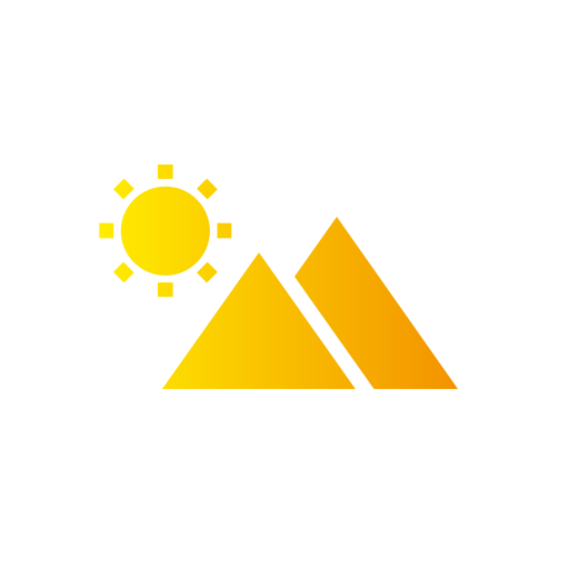 piramides Generic gradient fill icoon