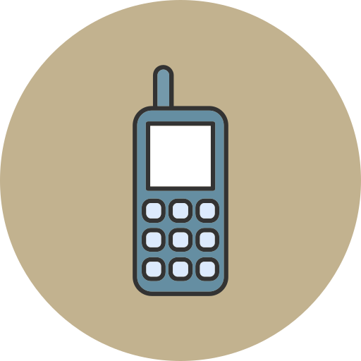 telefono viejo Generic color lineal-color icono