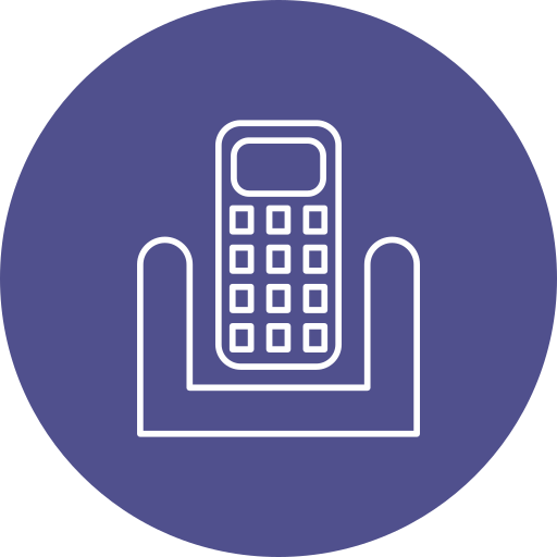 Cordless phone Generic color fill icon