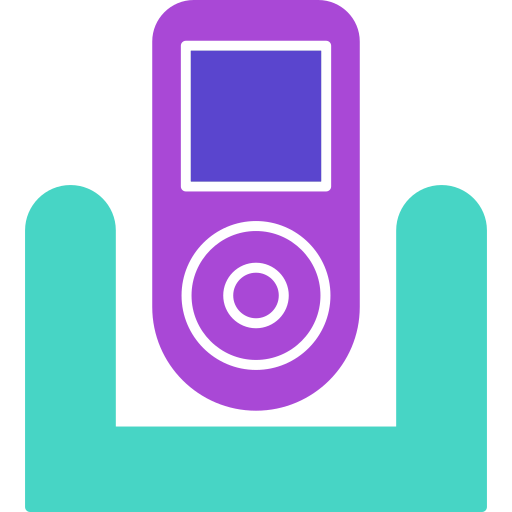 Беспроводной телефон Generic color fill иконка