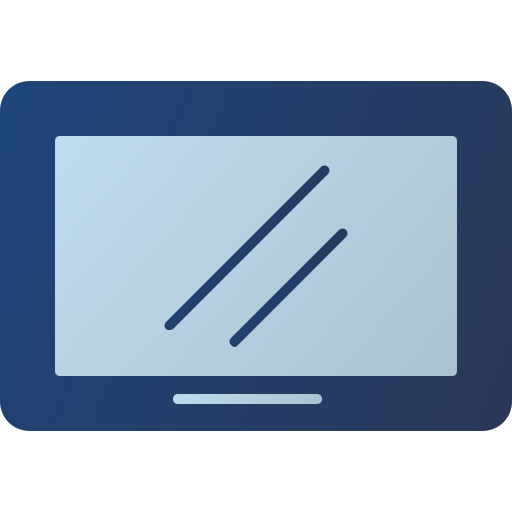 pantalla de la tableta Generic gradient fill icono
