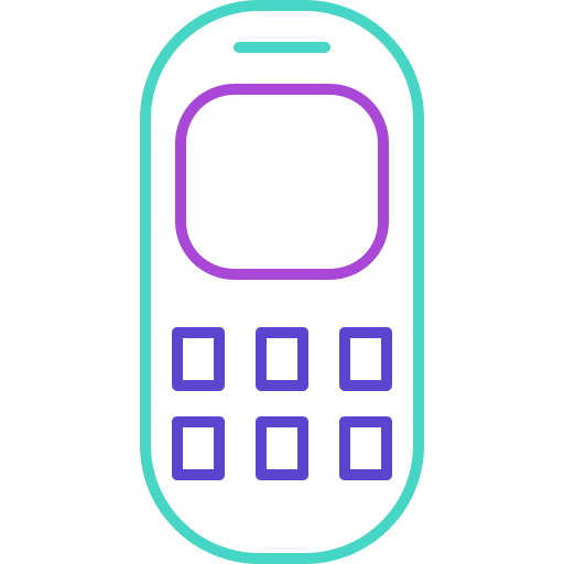 vieux téléphone Generic color outline Icône