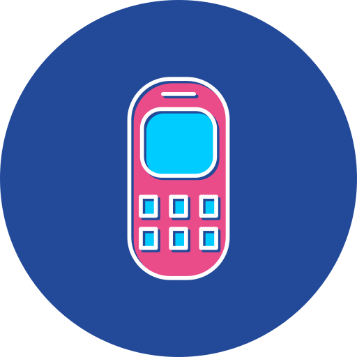 Старый телефон Generic color lineal-color иконка