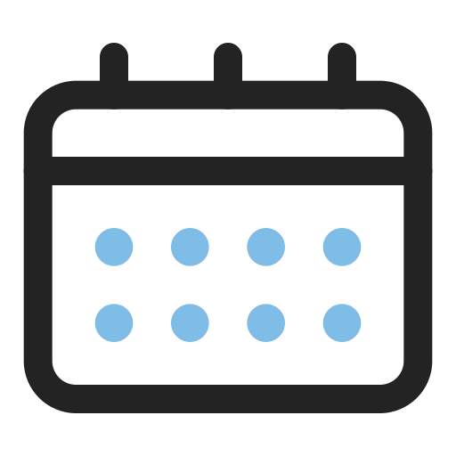 kalendarz Generic color outline ikona