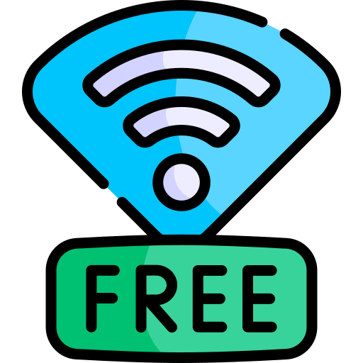 wifi gratis Kawaii Lineal color icona