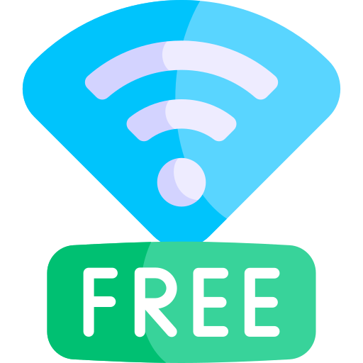 wifi gratis Kawaii Flat icona