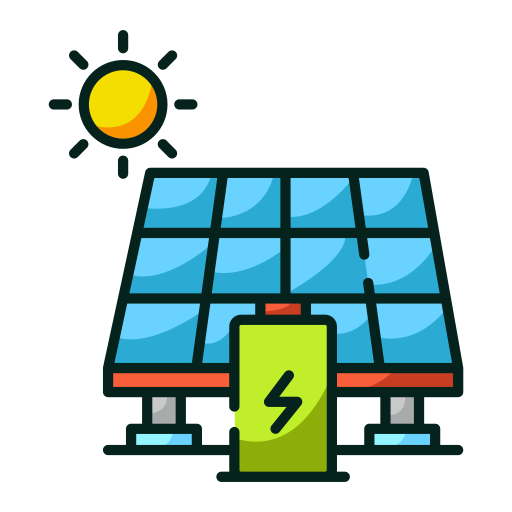 Solar cell Generic color lineal-color icon