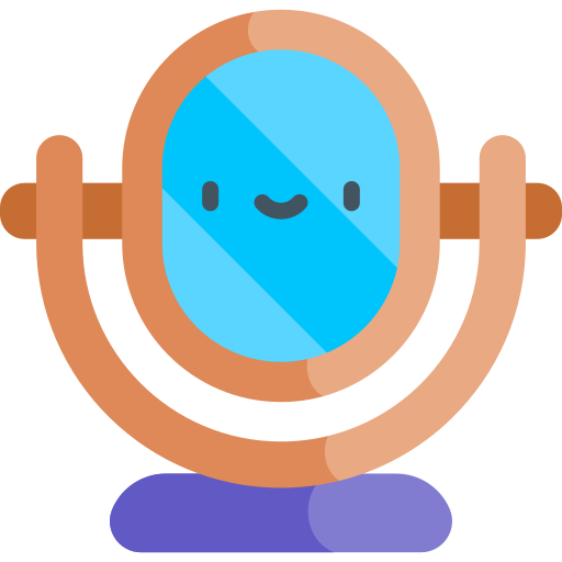 거울 Kawaii Flat icon