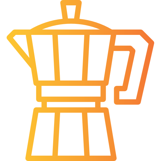 Coffee maker PongsakornRed Gradient icon