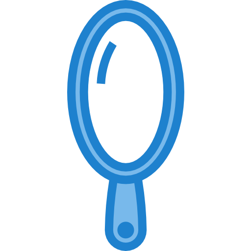 miroir à main itim2101 Blue Icône