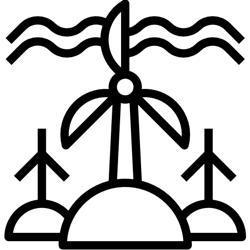 energía eólica PongsakornRed Lineal icono