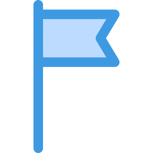 Flag itim2101 Blue icon