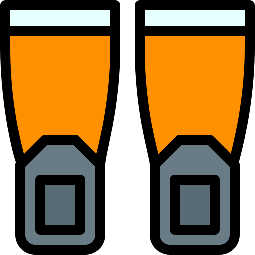 Flippers Generic color lineal-color icon