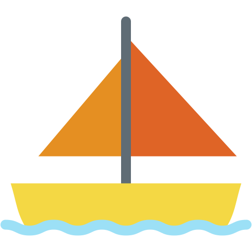 Sail boat Generic color fill icon