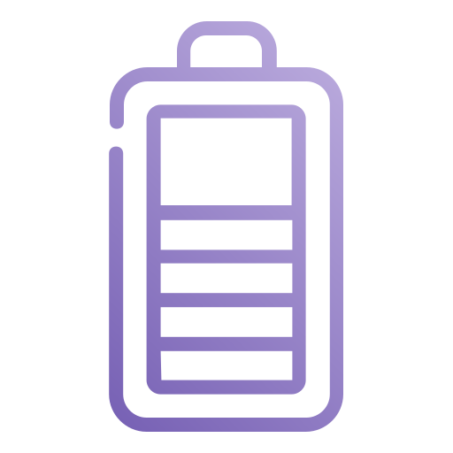 bateria Generic gradient outline ikona