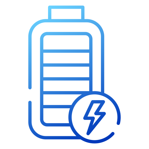 Eco battery Generic gradient outline icon