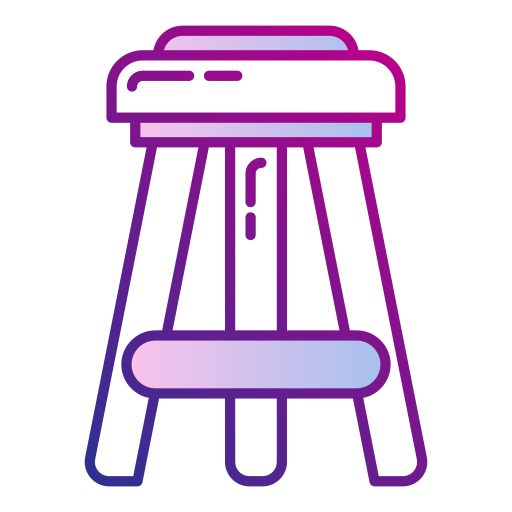 krzesło Generic gradient lineal-color ikona
