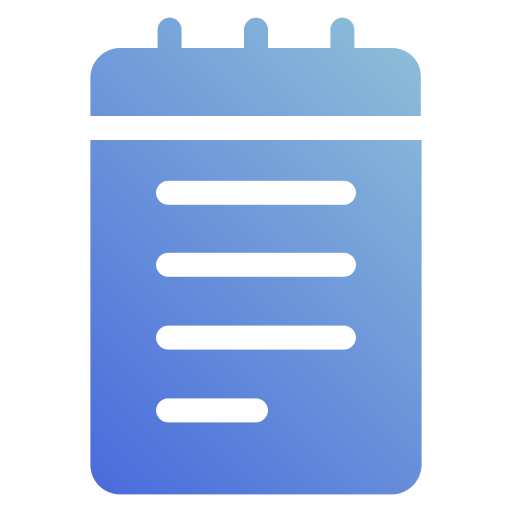 Notes Generic gradient fill icon