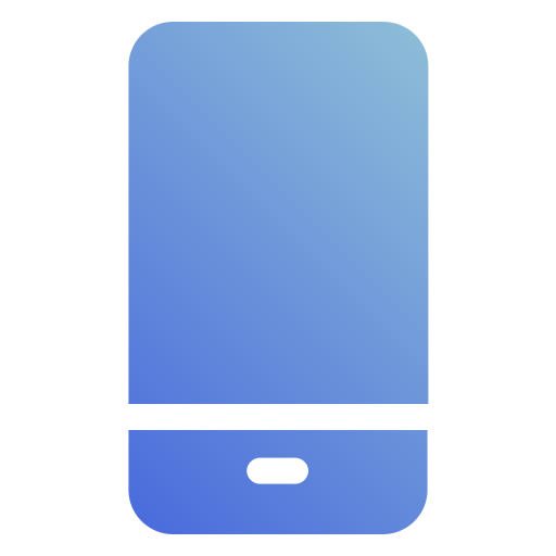 téléphone mobile Generic gradient fill Icône