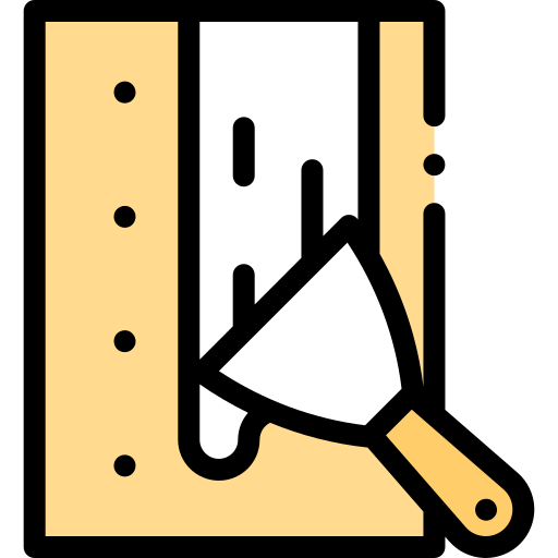 Drywall Detailed Rounded Lineal color icon