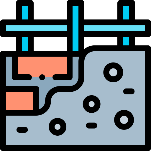 짓다 Detailed Rounded Lineal color icon