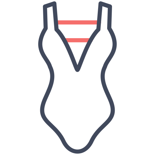 kostium kąpielowy Generic color outline ikona
