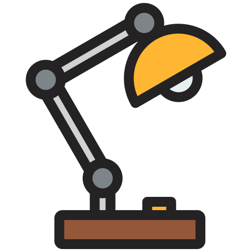 lámpara de escritorio Generic color lineal-color icono