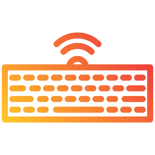 Wireless keyboard Generic gradient outline icon