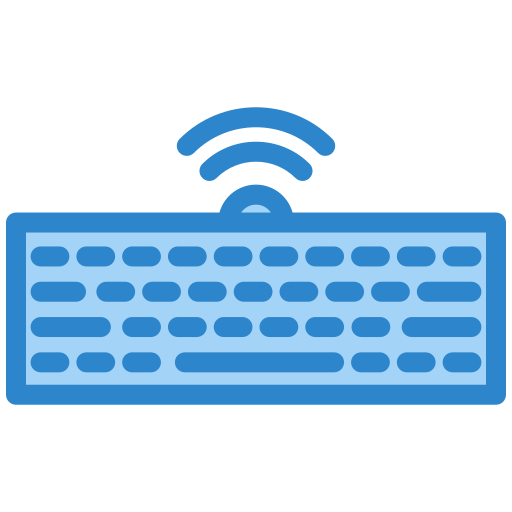 Беспроводная клавиатура Generic color lineal-color иконка