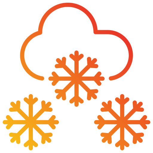 nevicare Generic gradient outline icona