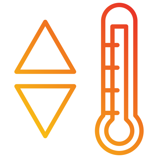 temperatura Generic gradient outline icona