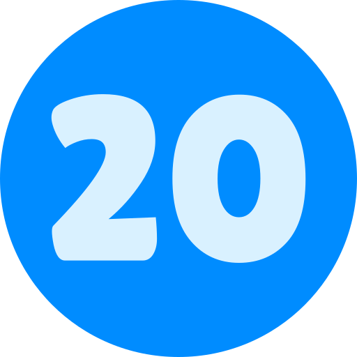 20 Generic color fill icon