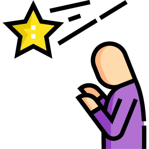 Shooting star Detailed Straight Lineal color icon