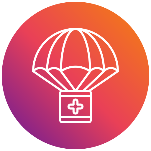 parachute Generic gradient fill icoon