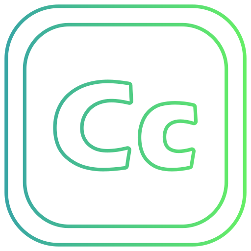 문자 c Generic gradient outline icon