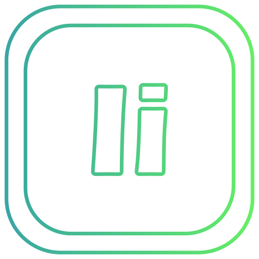 文字i Generic gradient outline icon