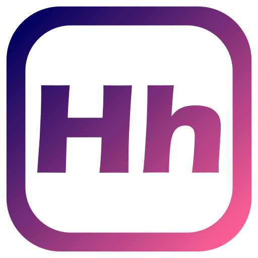 litera h Generic gradient fill ikona
