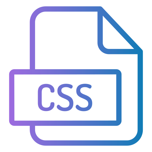 css Generic gradient outline icon