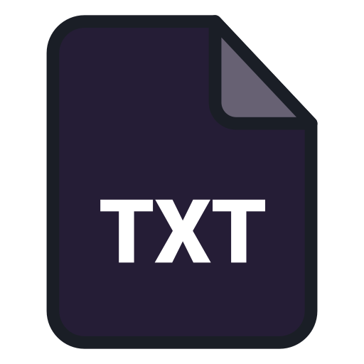 txt Generic color lineal-color icon