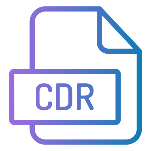 Cdr Generic gradient outline icon