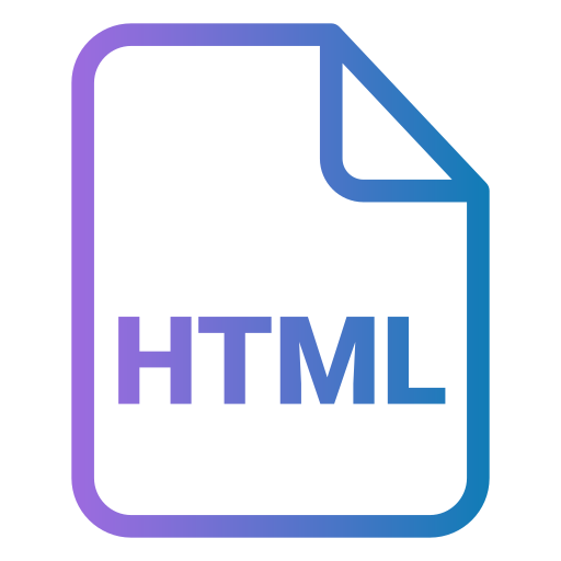 html Generic gradient outline ikona