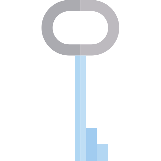 sleutel srip Flat icoon