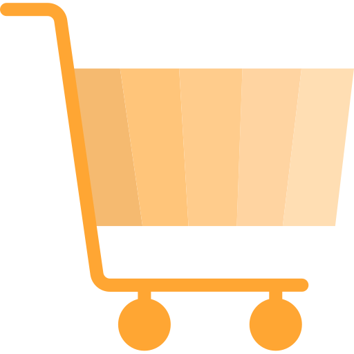 Shopping cart srip Flat icon
