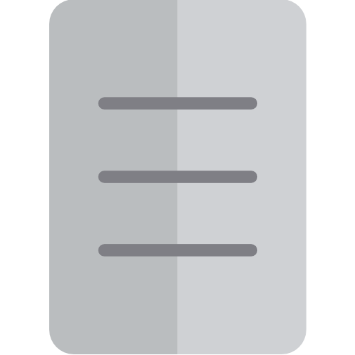 documento srip Flat icono