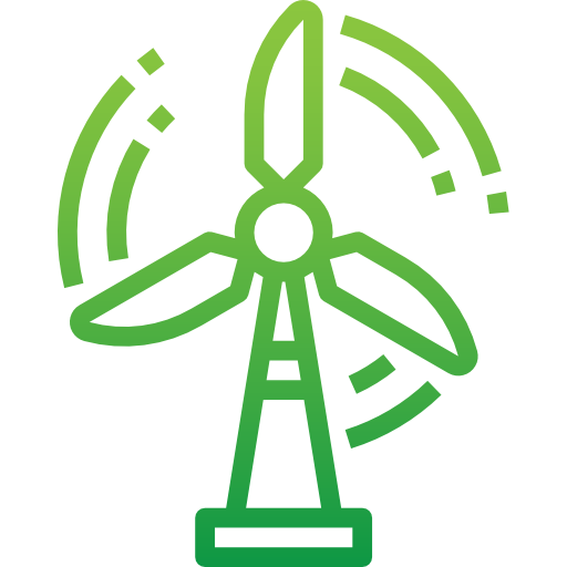 Wind mill Nhor Phai Lineal Gradient icon