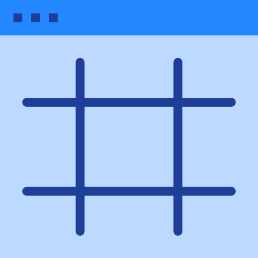 Grid srip Flat icon