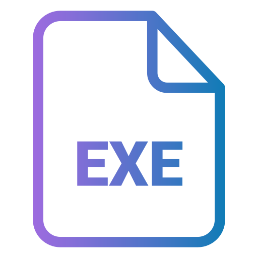 exe Generic gradient outline icon
