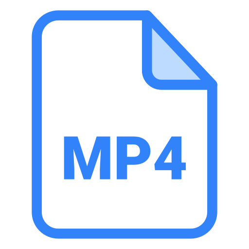 mp4 Generic color lineal-color Icône
