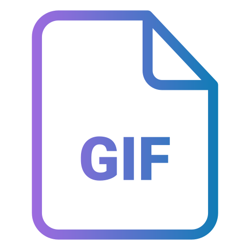 gif Generic gradient outline icona