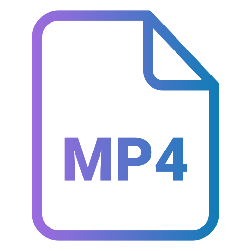 mp4 Generic gradient outline иконка